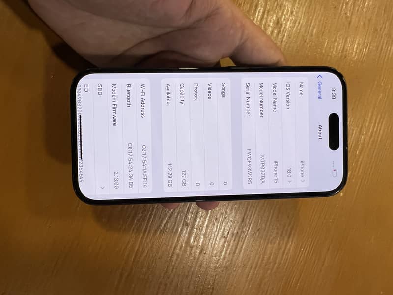 iPhone 15 128 Non sim well working 5