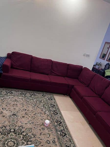 7 + 1 seater L shaped sofa 4