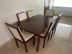 Elegant Wooden Dining Table Set