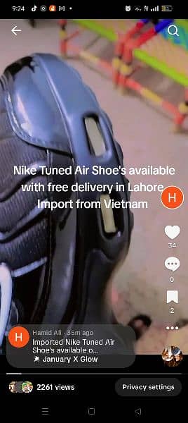 Nike Tuned Air Shoe's import from Vietnam 0