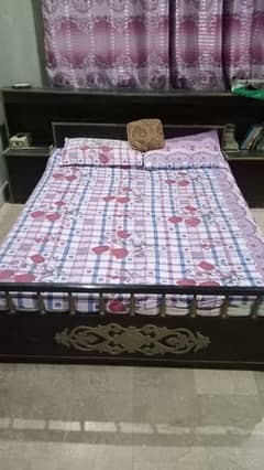 wooden bed