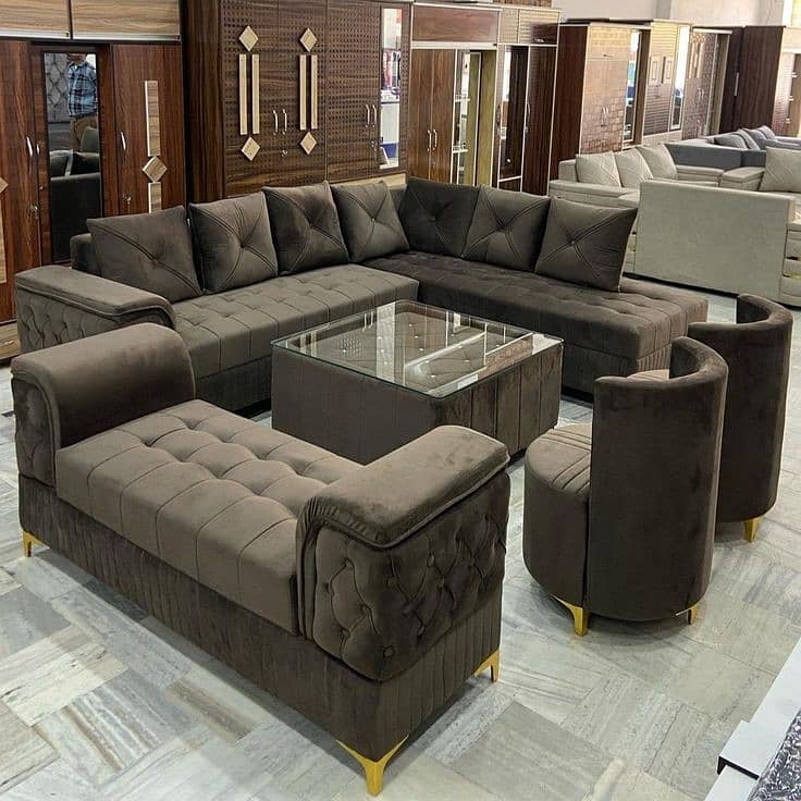 L shape sofa 7 seater sofa set center table beroom chairs bed sets 7