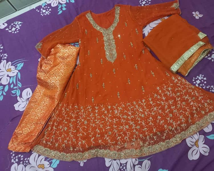 Rust orange wedding wear. 7