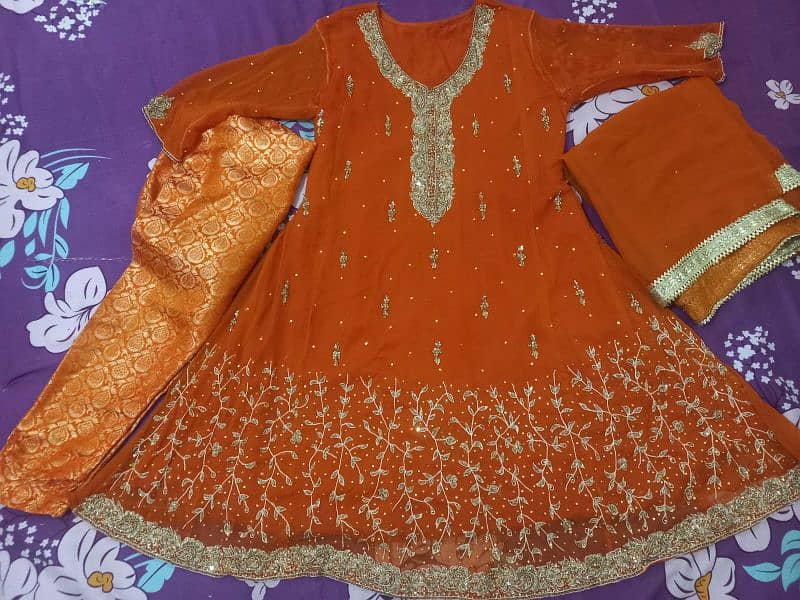 Rust orange wedding wear. 8