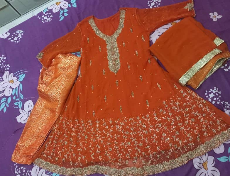 Rust orange wedding wear. 9