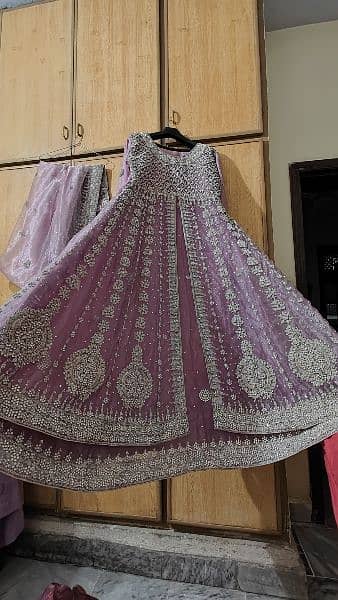 beautiful bridal lilac color maxi for sale 7