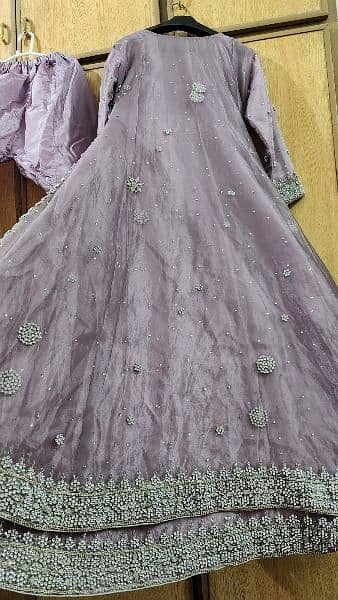 beautiful bridal lilac color maxi for sale 9