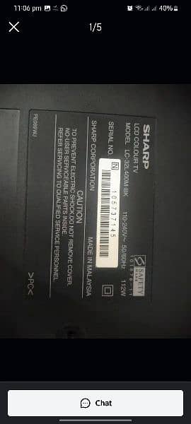 sharp lcd with andriod box new condition 2