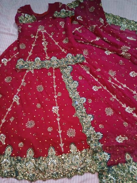 bridal dress/ bridal lehnga/Dulhan lehnga/ shadi lehnga 3