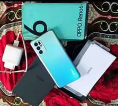 Oppo reno 6 with complete box for sale