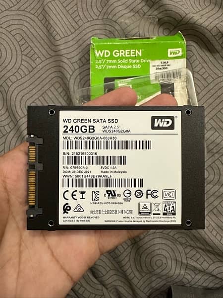 SSD 240gb Imported WD Green 4