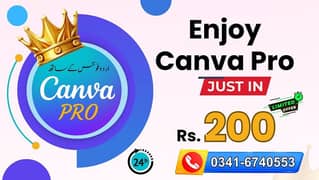 Canva Pro at Exclusive Price of Rs:200 only