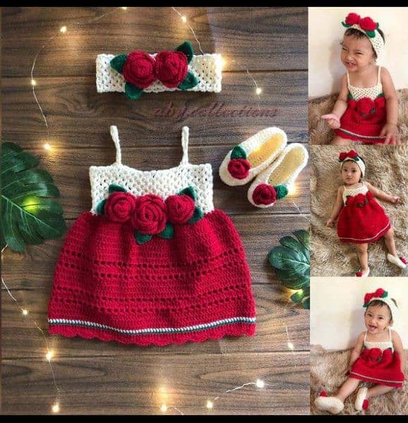 baby crochet dress / winter collection 9