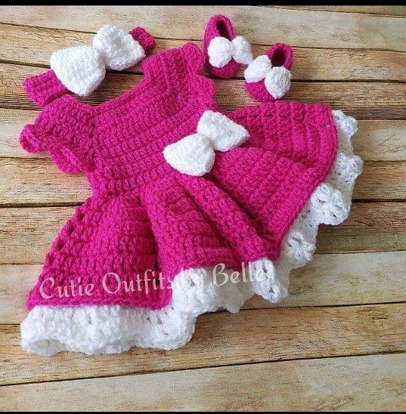 baby crochet dress / winter collection 17