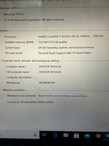 hp spectre X360 core i7 8 Generation 16/512 Touch X360 5