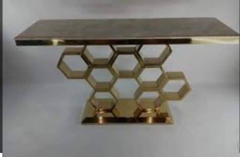 Iron and Brass Table and chairs (Interior Fabrication) 15