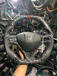 Honda Civic carbon fiber steering with cruise control