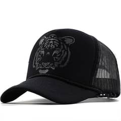 Double Black Lion Net Cap