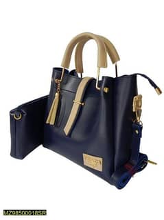 woman's PU Leather plain shoulder bag