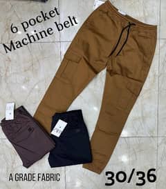 cargo 6 pocket trouser cotton trouser