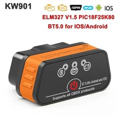 KONNWEI KW901 V1.5 OBD2 Scanners Bluetooth 5.0 Android/IOS Diagnostic