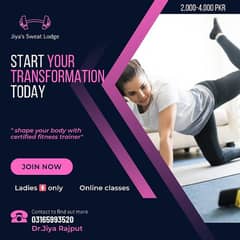 Online fitness classes for ladies only