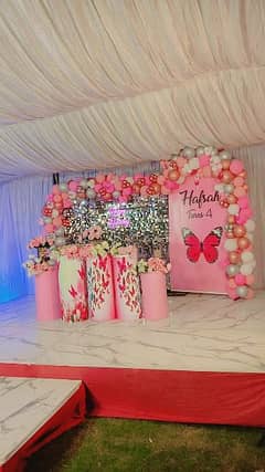 ballon,birthday decor,lighting,mehndi,catering