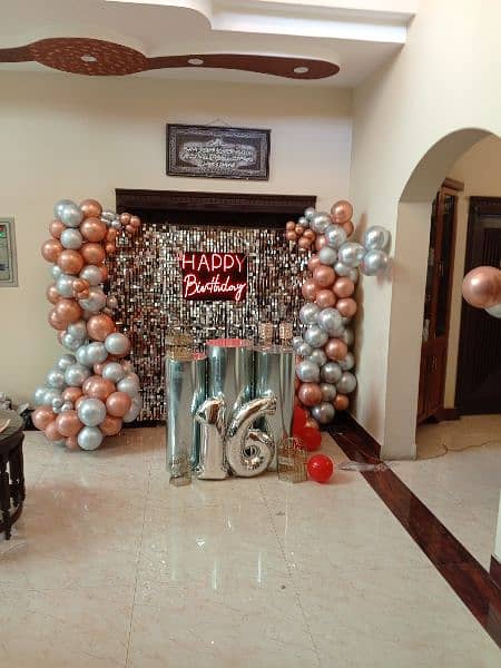 ballons, birthday decor, lighting, mehndi, catering, Event Planners 1