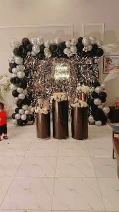 ballons, birthday decor, lighting, mehndi, catering, Event Planners