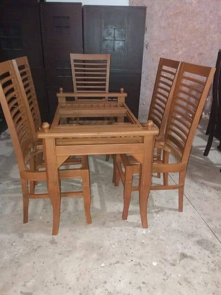 Sale sale dining table 6 seater 8 seater with top quality thai glass 5