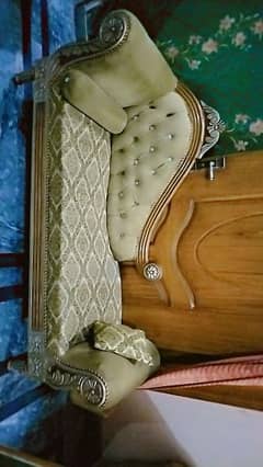 Bed and dressing with side table and dewaan sale