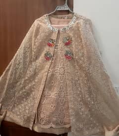 cape with inner trouser and dupatta