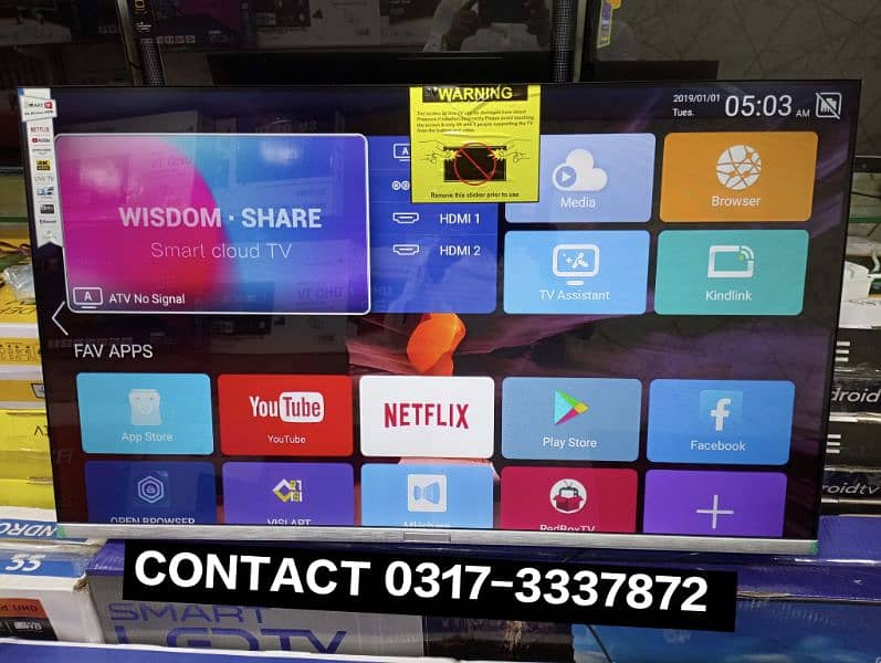 Best Quality picture 43 inch android smart led tv new model 1