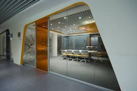 GYPSUM BOARD & OFFICE PARTITION - FLASE CEILING - VINYL FLOORING