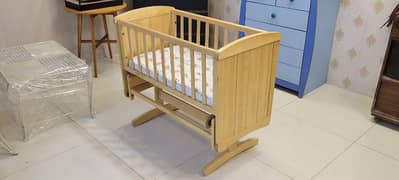 Mothercare Imported From Uk baby cot & Swing