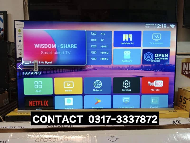 Smart led tv new model 55 inch android Best quality picture 1