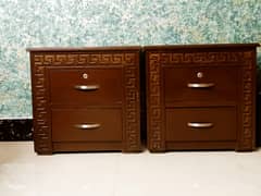 10/10 condition original wood side tables