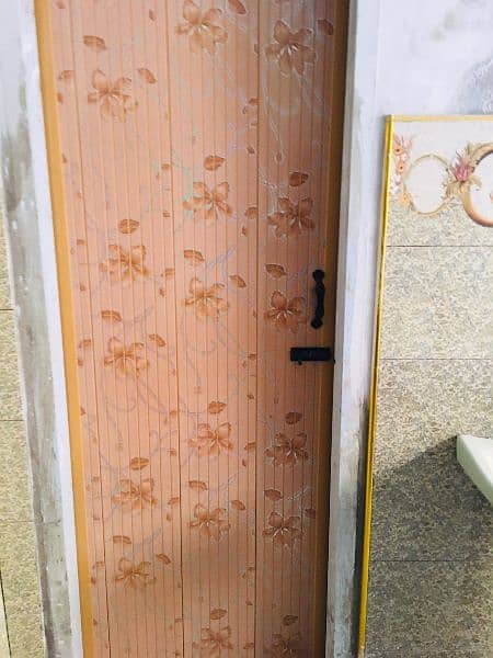 pvc plastic print door water proof 1