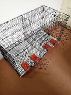 2 portions folding Cage for parrots,Hens,cats, rabbits, puppy