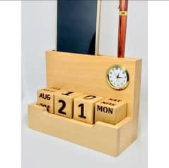 Office table organizer with Calender & Watch 0