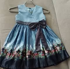 3-4 year girl silk frock by Minnie minors