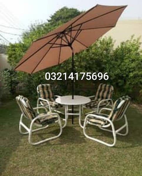 OUTDOOR GARDEN RATTAN UPVC FURNITURE SOFA SET CHAIRS TABLE UMBRELLA 15