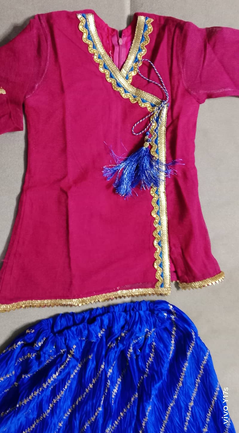 Two piece shirt and sharara for 3-4 year baby girl 2