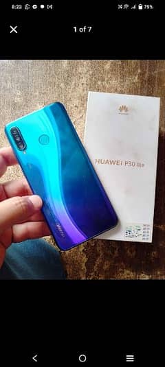 Huawei P30 light complete box 4/128 official pta aproved