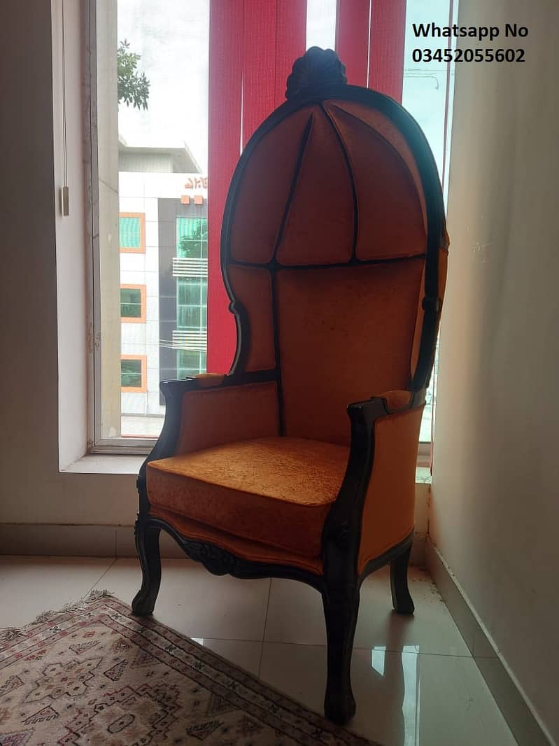 Well designed 2 cushioned chairs for sale. 1