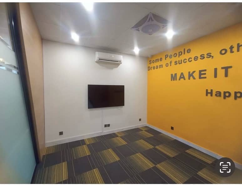 Fully Furnished Office right on Bahria Town Entrance 1