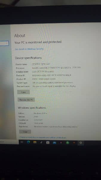 lenovo x270 8gb ram 256gb hard 4