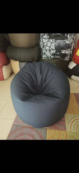 Plain parachute bean bag / sofa cum bed bean bag 3