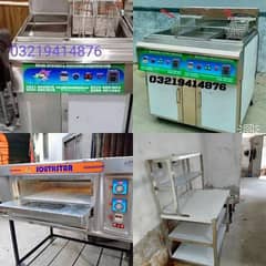 deep fryers double/ hot plate / cooking range