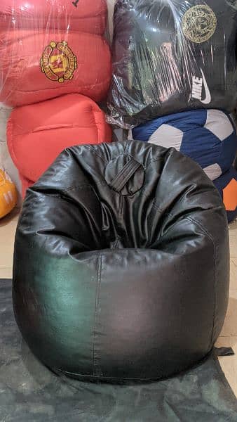 Leatherite bean bags 11